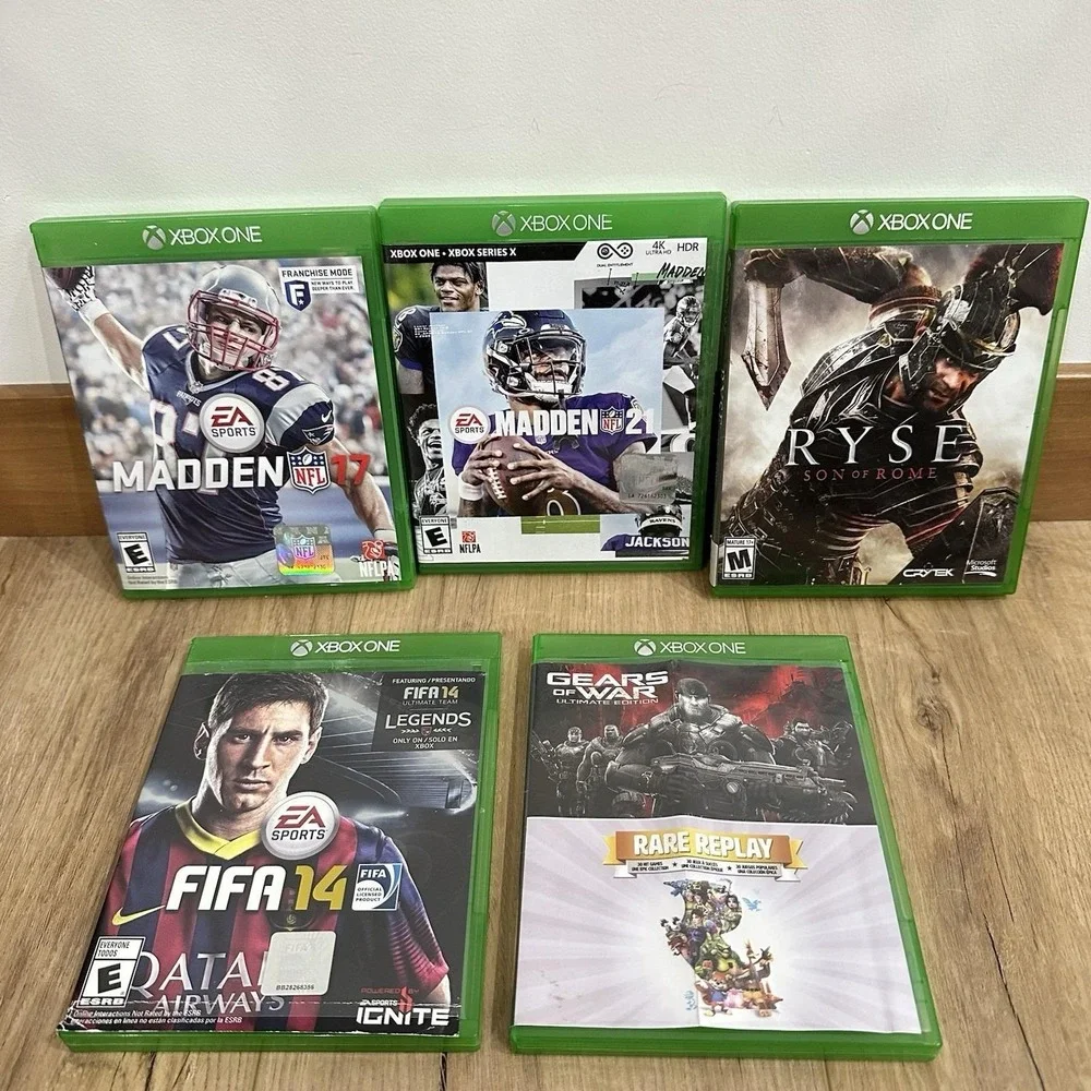 Xbox One‎ Game Lot Of 5 Madden 17, 21 RYSE FIFA 14 Gears War Replay